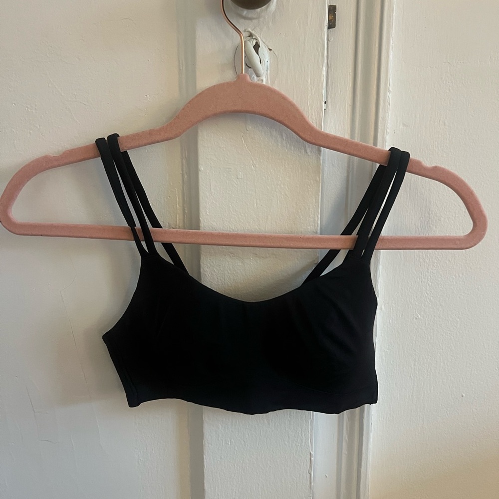 lululemon athletica Black Crop Top like a cloud bra.